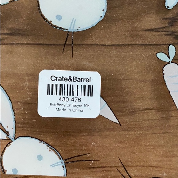 Crate&barrel Easter Bunny Easy Care Placemats - Picture 9 of 11